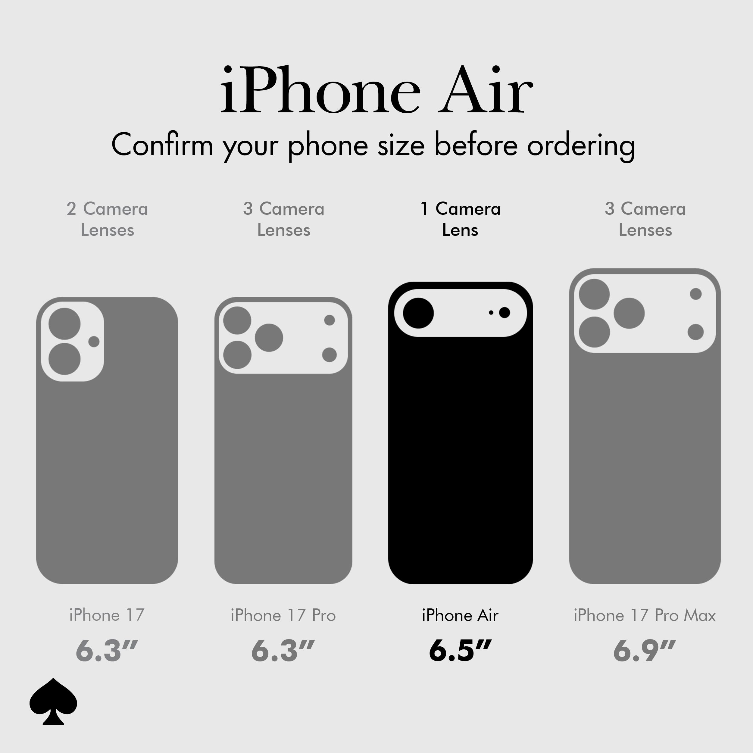 Kate Spade New York Funda para iPhone 17 Air, Compatible con MagSafe, Funda de teléfono de diseño, Crystal Pave Nightfall