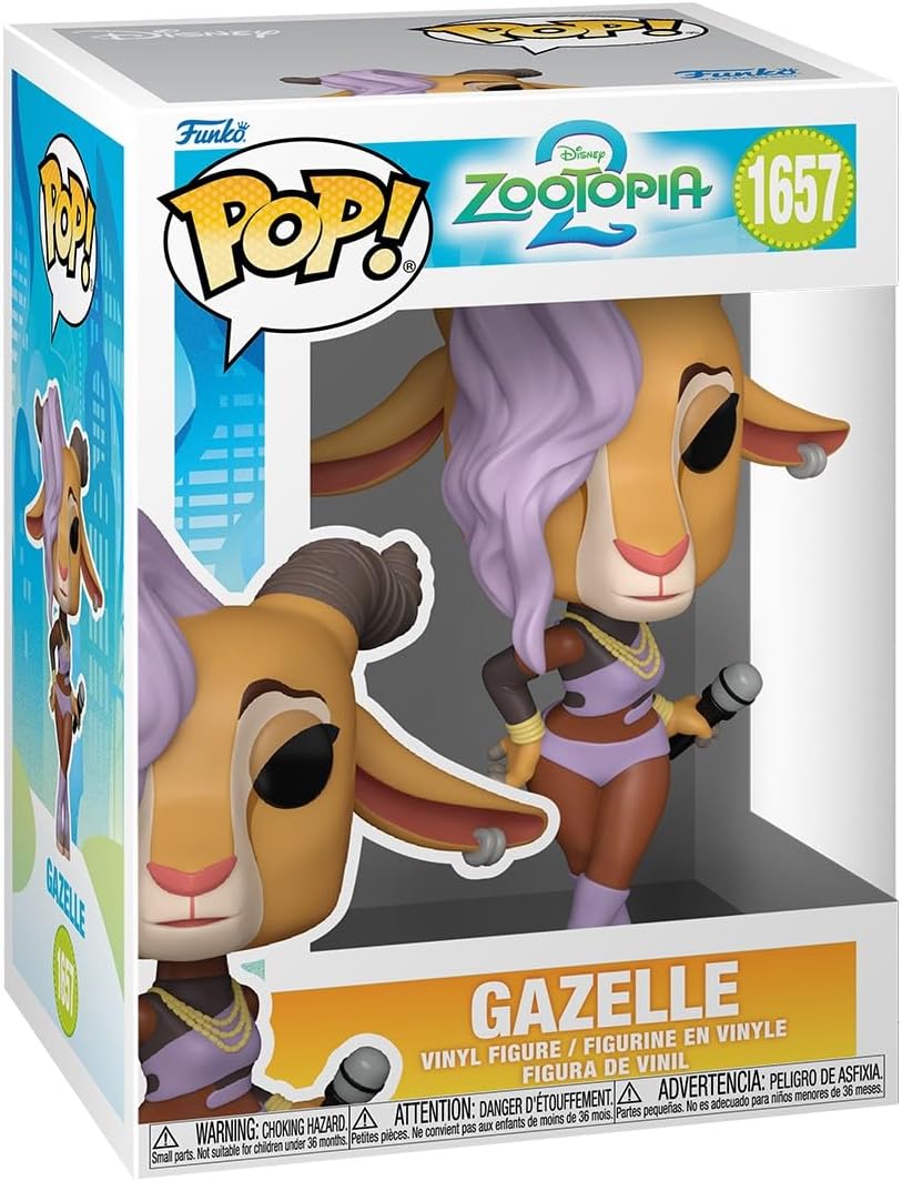 Funko Pop! Disney: Zootopia 2 - Gazelle - Collectable Vinyl Figure - Gift Idea - Official Merchandise - Toys for Kids & Adults - Disney Fans - Model Figure for Collectors and Display