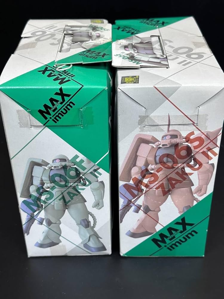 機動戦士ガンダム　マキシマムモビルスーツフィギュア2　量産型・シャア専用ザクII 機動戦士ガンダム マキシマムモビルスーツフィギュア2 量産型
