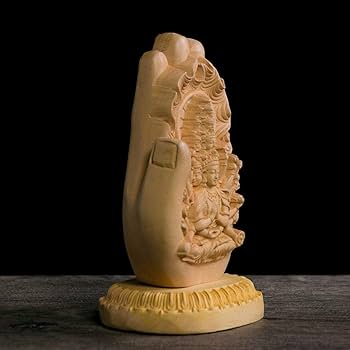 Amazon｜仏像 木彫り 置物 TheChanger 手作り 仏壇仏像 子年