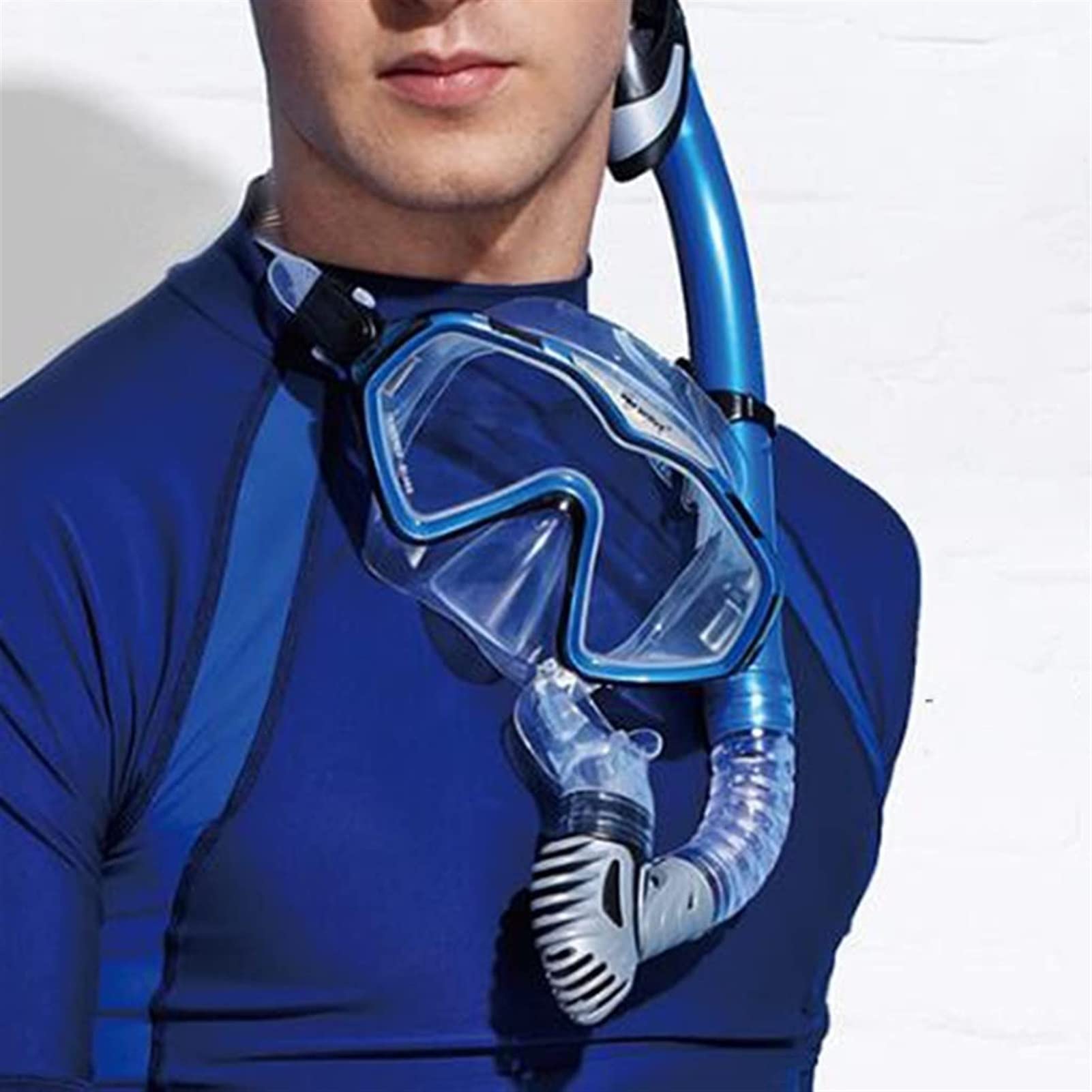 Máscaras de Buceo Gafas de Snorkel Gafas Impermeables y antivaho de Silicona Equipo de Buceo HD Unisex Gafas de natación