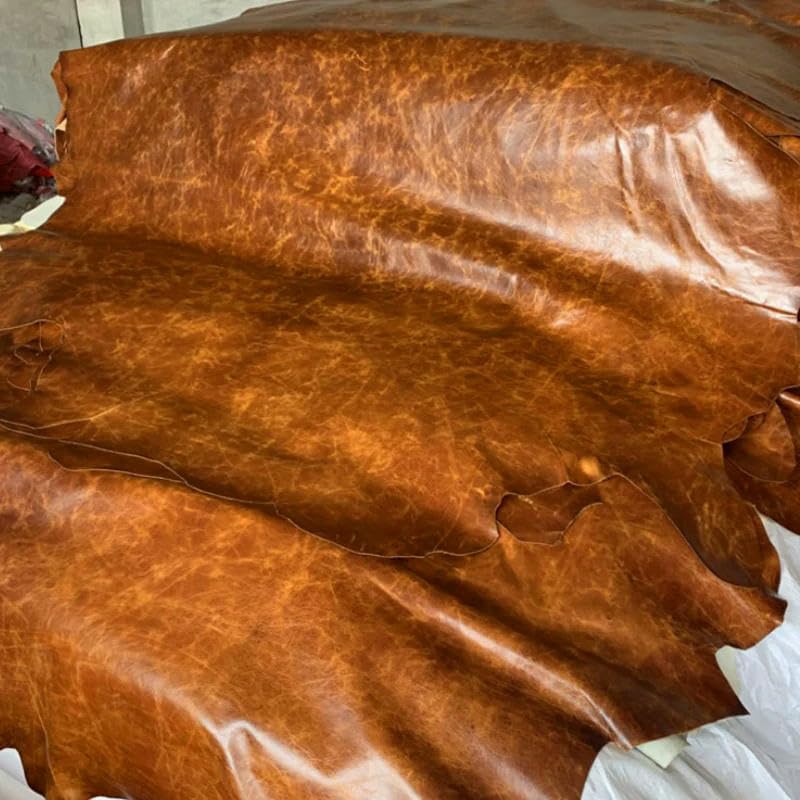 Piel de vaca de grano real marrón de calidad A cuero genuino suave piel de becerro de vaca espelta entera para decorar