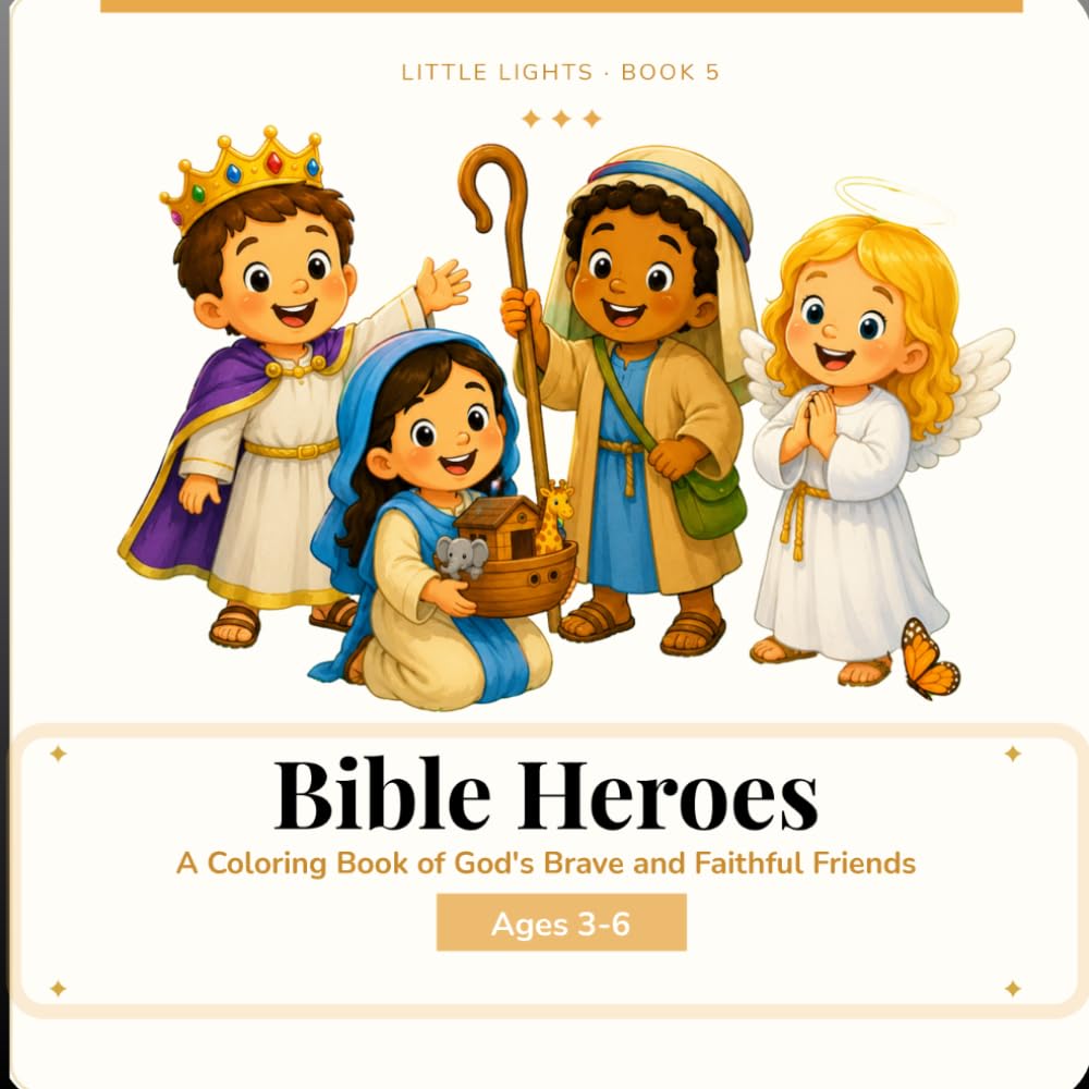 Bible Heroes: A Coloring Book of God's Brave and Faithful Friends (Little Lights)