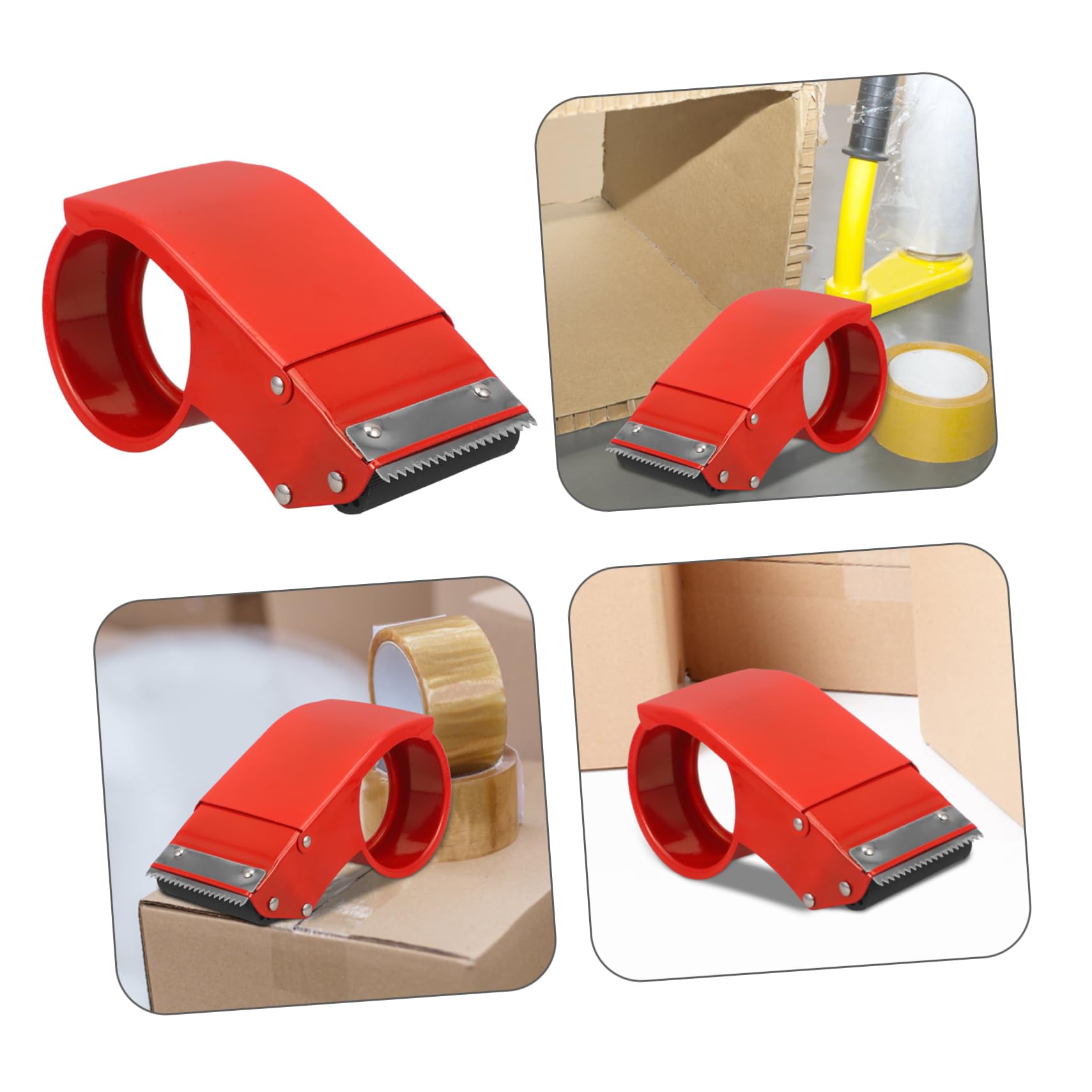 NUOBESTY 4stücke Tape Dispenser Aus Tragbarer Klebebandabroller Für Büro Und Zuhause Für Bastelarbeiten Und Umzüge Breit Langlebig Und Praktisch