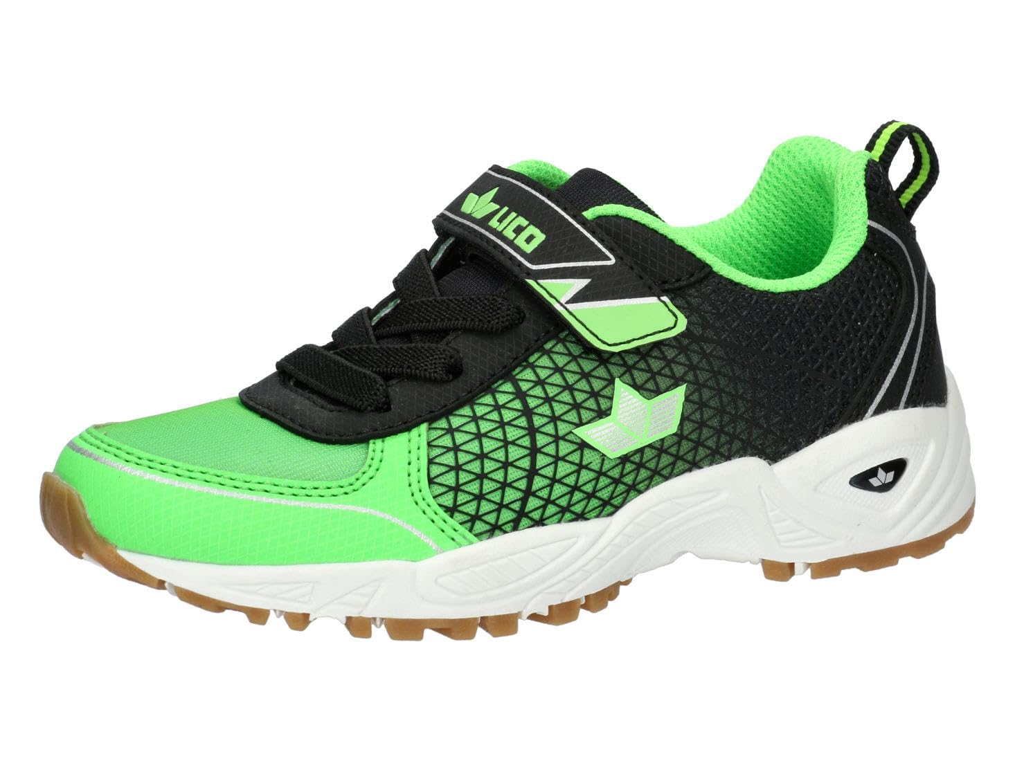 Lico Unisex Kid's Noa Vs Indoor Trainers, Green/Black, 41 EU
