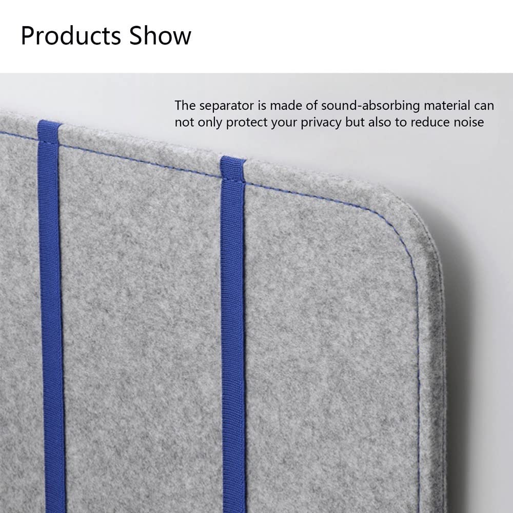 Séparateur de bureau acoustique, pliable - Barrière portable - Réduit le bruit et les distractions visuelles, Boucliers pour bureaux d'étudiants - Excellent pour les bureaux et les écoles