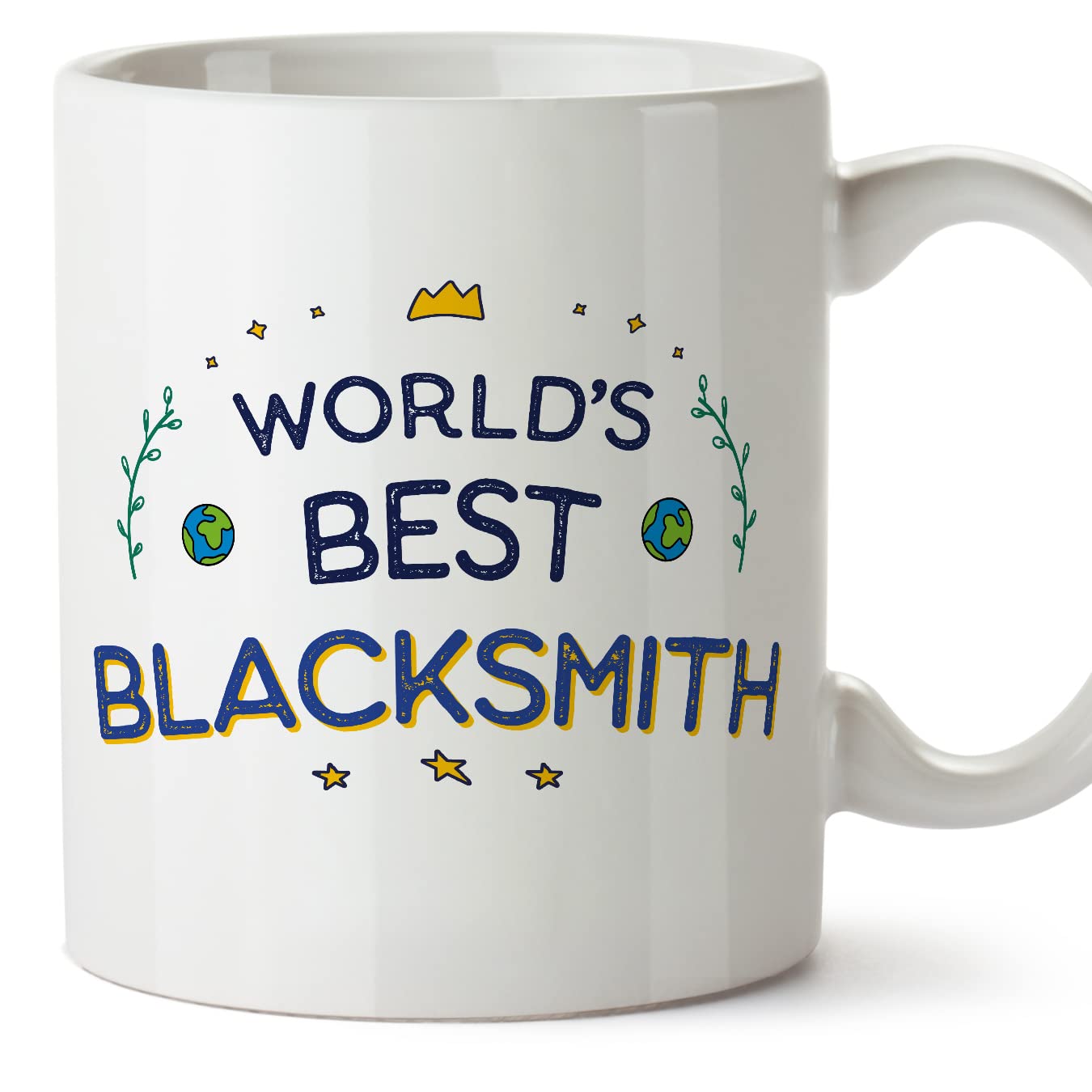 MUGFFINS Blacksmith Mug - in English - World's Best - Funny Gift for Colleagues - Ceramic 11oz Mug — image 1