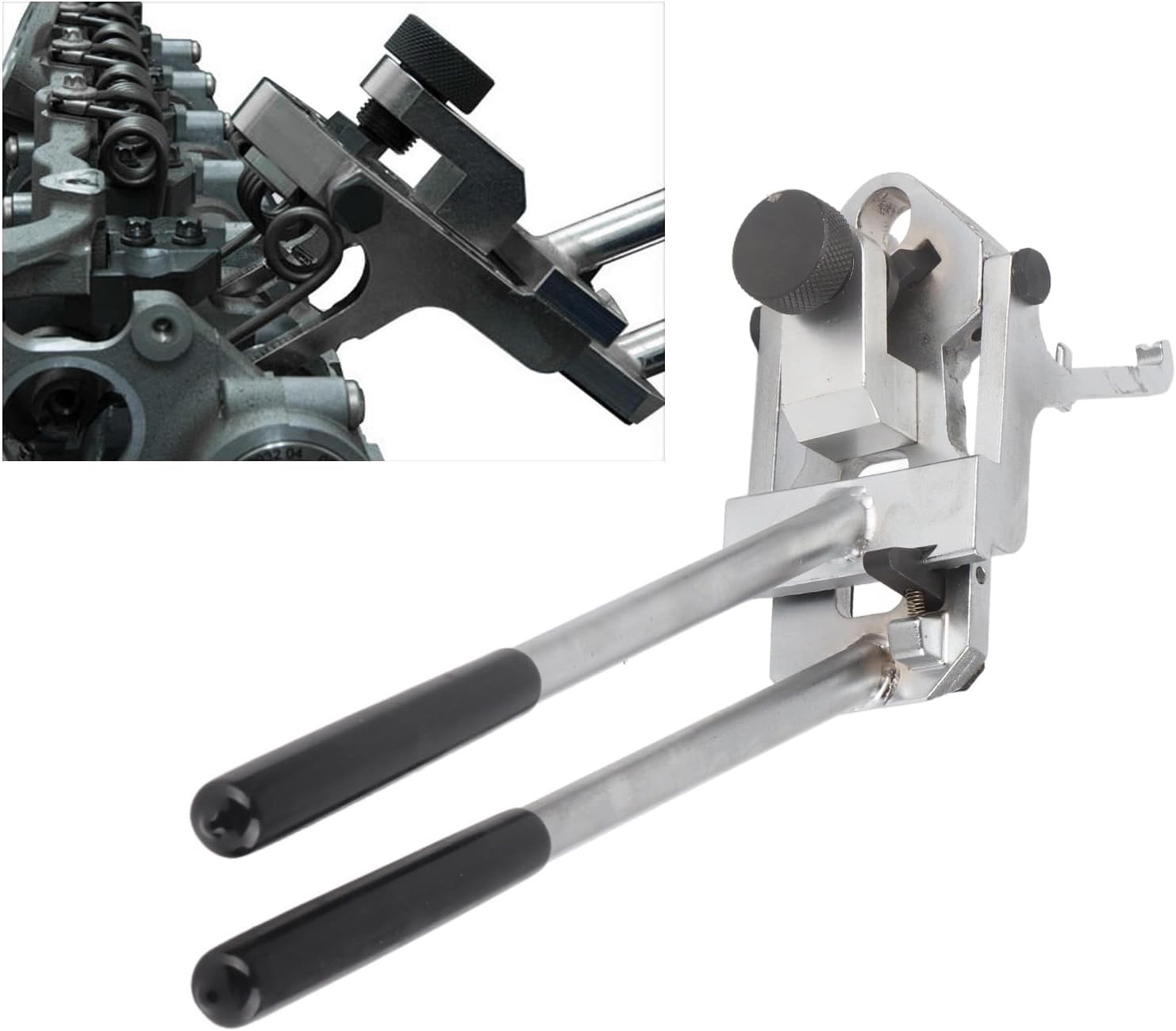 ,Automotive Engine Valve Spring Compressor Remover and Installer Tool Kit,Valve Pressure Spring Remover,High Strength Steel 117110 for N13 N20 N26 N52 N55 Engine