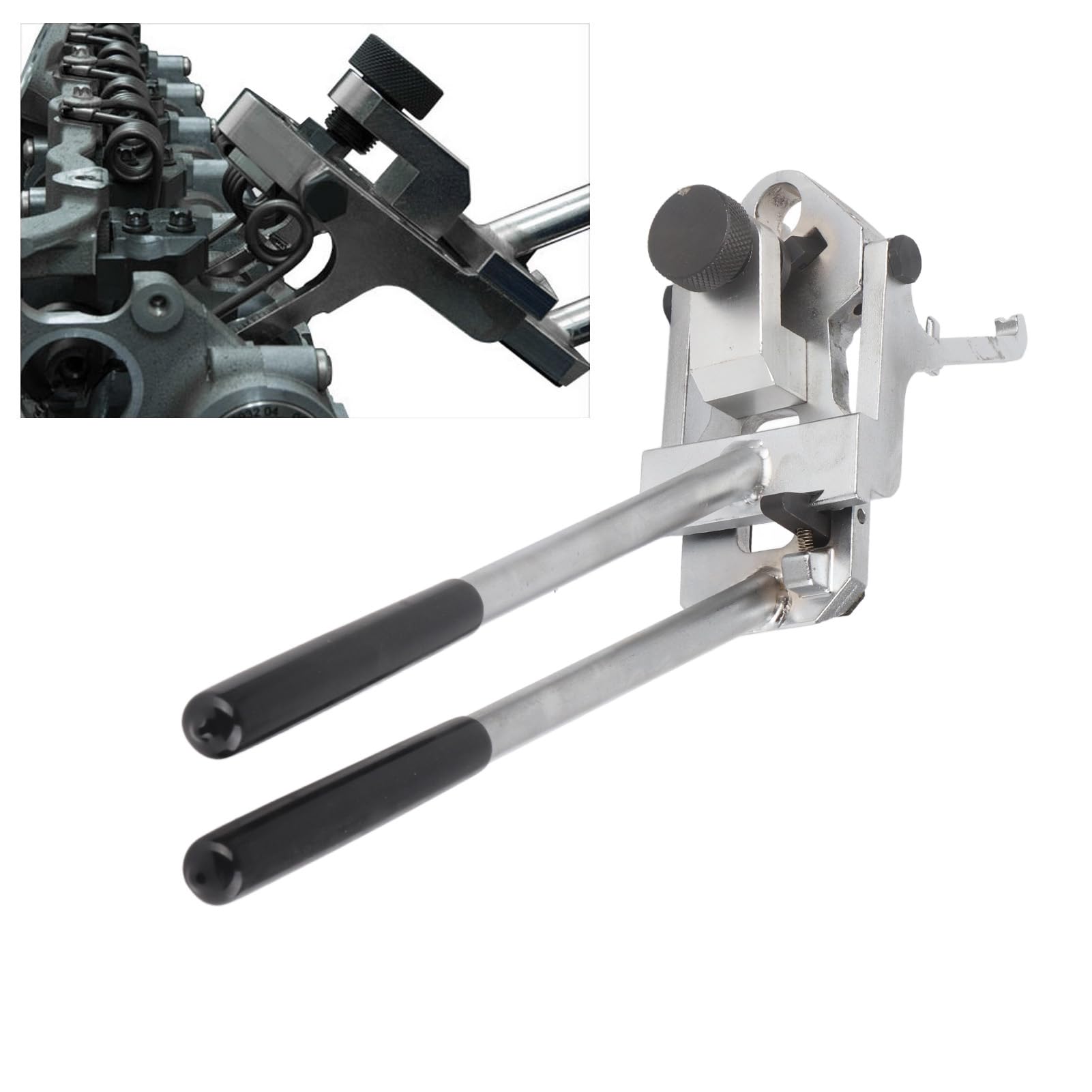 Extractor de muelles de presión de válvulas, Herramienta de desmontaje muelles válvulas para motores N13 N20 N26 N52 N55 Herramienta de desmontaje de muelles de torsión de válvulas
