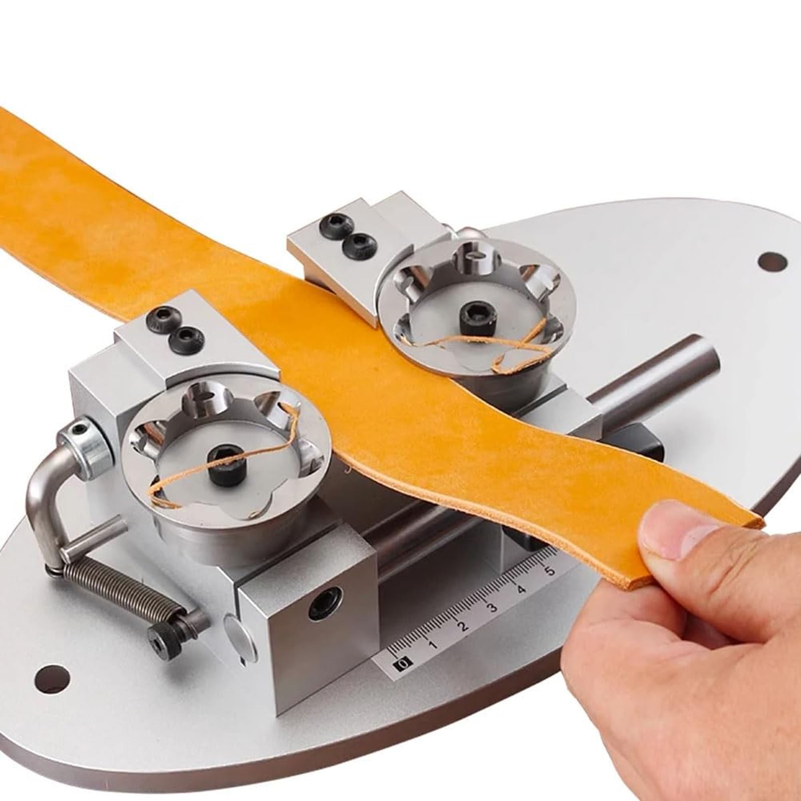Biseladora de bordes de cuero y herramienta de corte para manualidades, solución de corte manual de ancho ajustable para bordes de acabado, perfecto para proyectos de trabajo de cuero