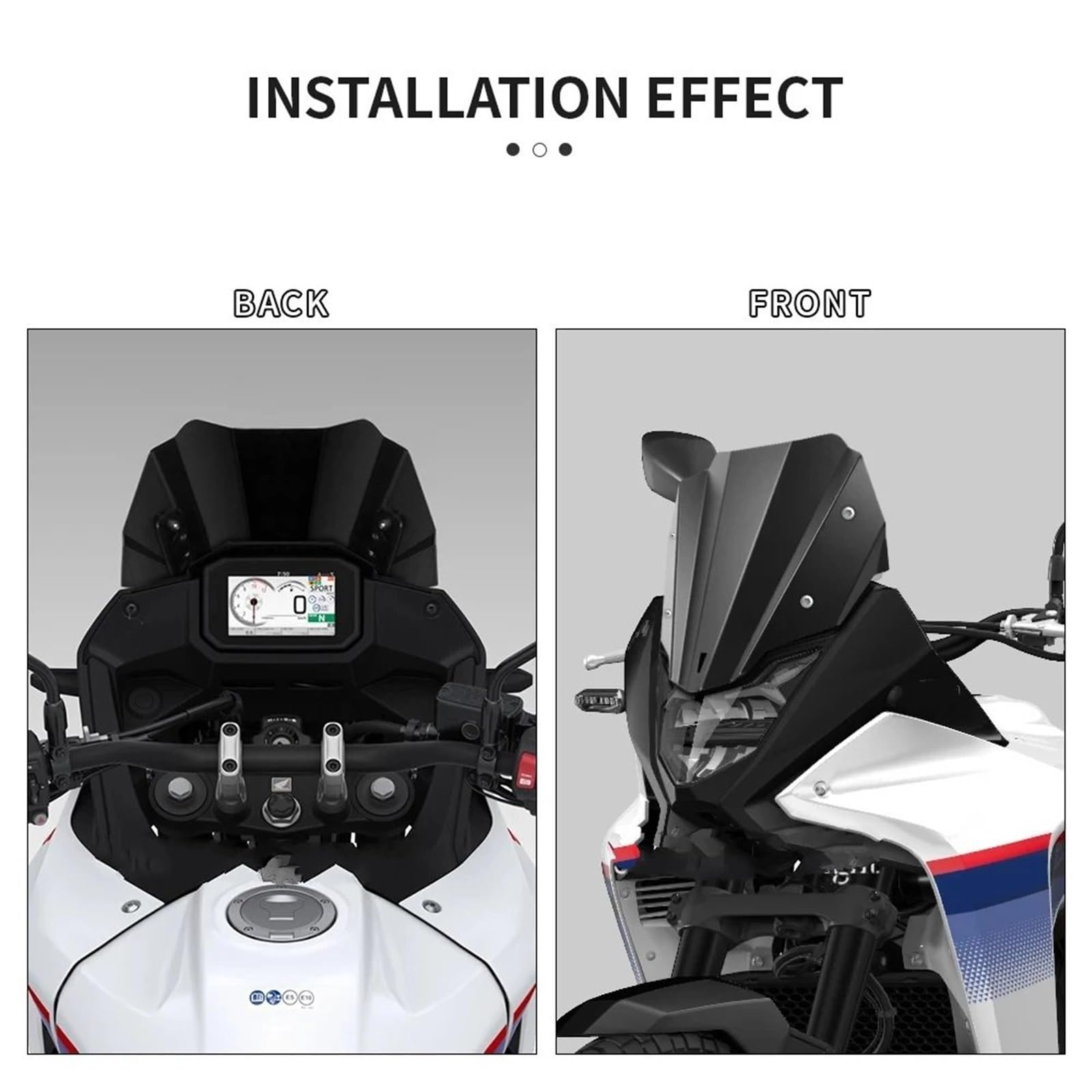 Przednia szyba motocyklowa Pasuje do motocykla XL 750 TRANSALP XL750 2023 - Sportowa szyba przednia CNC, deflektor szyby przedniej, osłona przed wiatrem