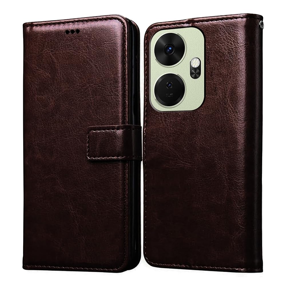 Amazon Brand- Solimo Flip for Itel P55 Plus 4G (Leather_Coffee) (B0CWNJQ9QM) Amazon Price History, Amazon Price Tracker