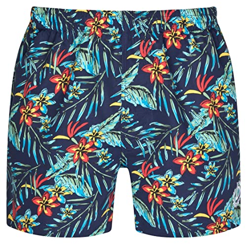 Preisvergleich Produktbild bugatti® - Herren Badeshort Marineblau Gemustert, in Größe S