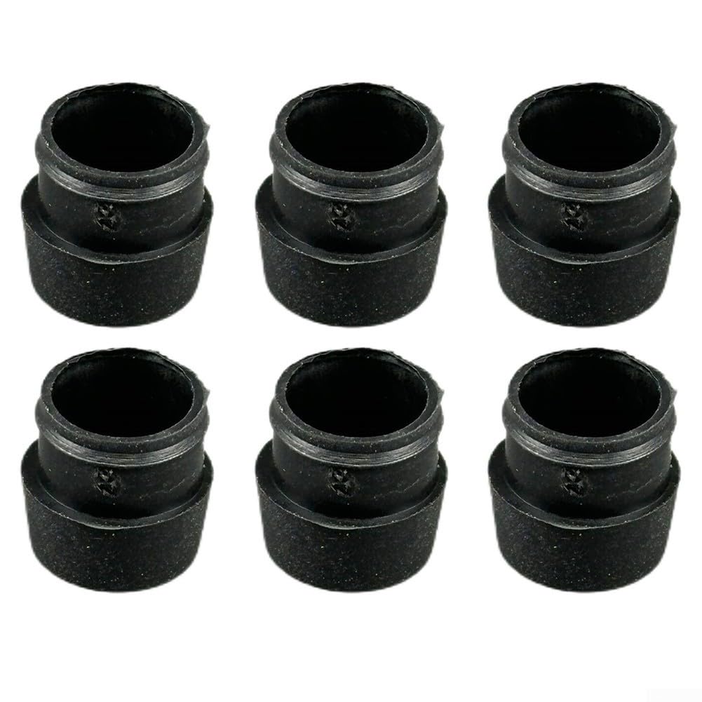 For PING Golf Ferrules Set 6 Piece Soft Silicone Replacement for G Series Drivers Hybrids G425 G410 G400 0.335 0.350 0.370 Inch Black Flexible Secure(335/350 lengthen)