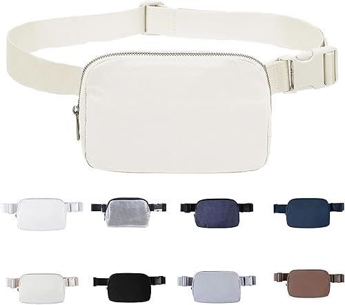 Riñonera cruzada negra para mujer, bolsa de cinturón ajustable para exteriores, entrenamiento, viajes, casual, correr, senderismo, ciclismo,