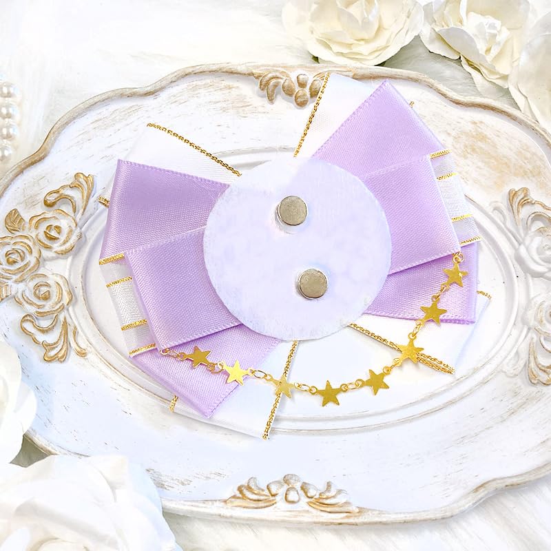 Amazon | リボン型ロゼット 缶バッチ57mm 58mm 痛バッグ 飾り 手作り  