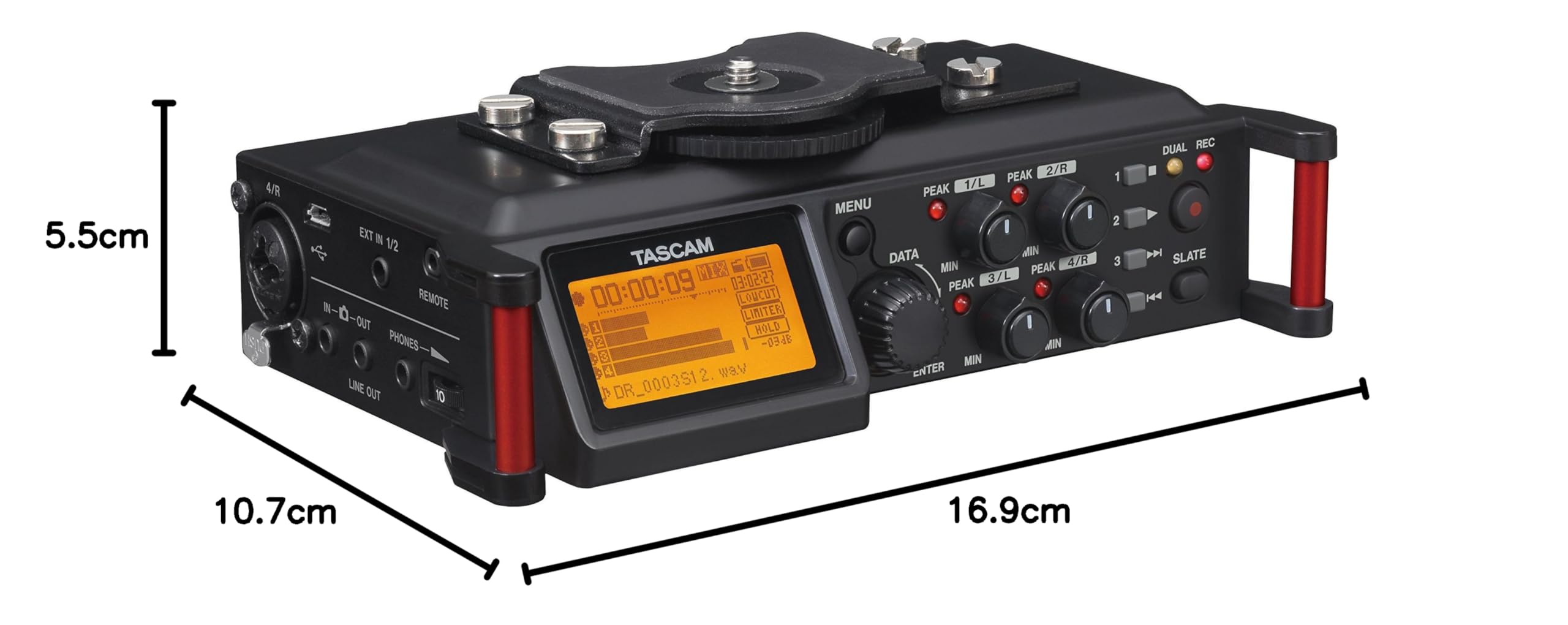 TASCAM DR-70D DSLR用 リニアPCMレコーダー 4トラック