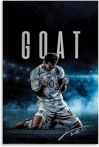 Lionel Messi - Póster artístico de cabra y arte de pared, diseño moderno para dormitorio familiar, decoración de oficina, pósteres de estilo sin