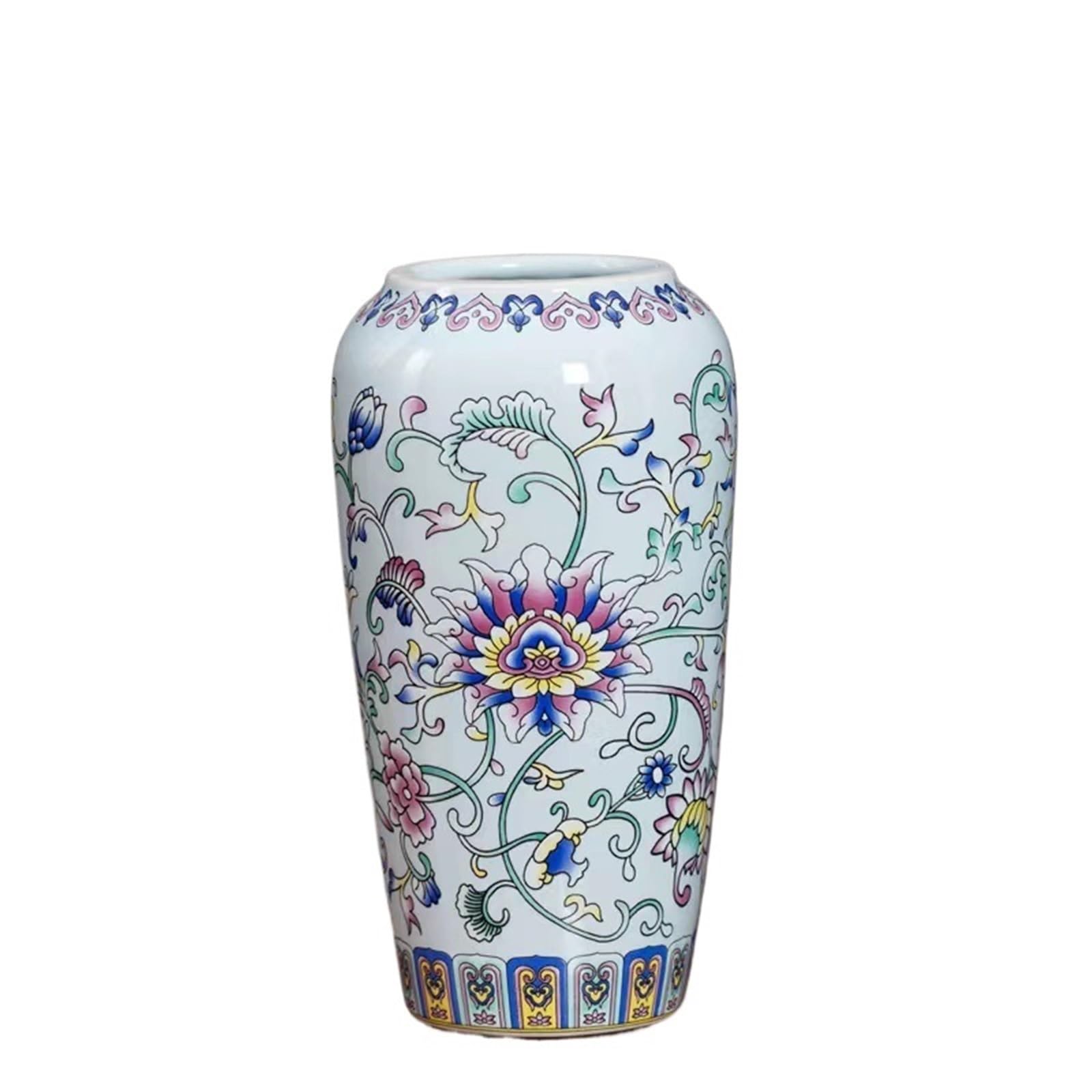 Vases for Flowers Small Ceramic Vase For Handmade Elegant Vintage Painting Enamel Glazed Porcelain Decorative Vases For Office Home
