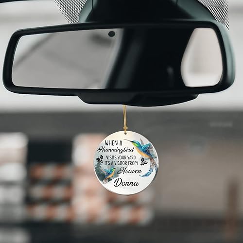 Miniatura 4 de Adornos personalizados de colibrí colgantes de acrílico azul, adorno de pájaro azul, regalos para amigas, mujeres, pareja, familia, mesa, decoración