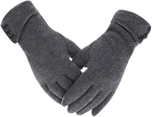 Tomily - Guantes de forro polar para mujer con pantalla táctil