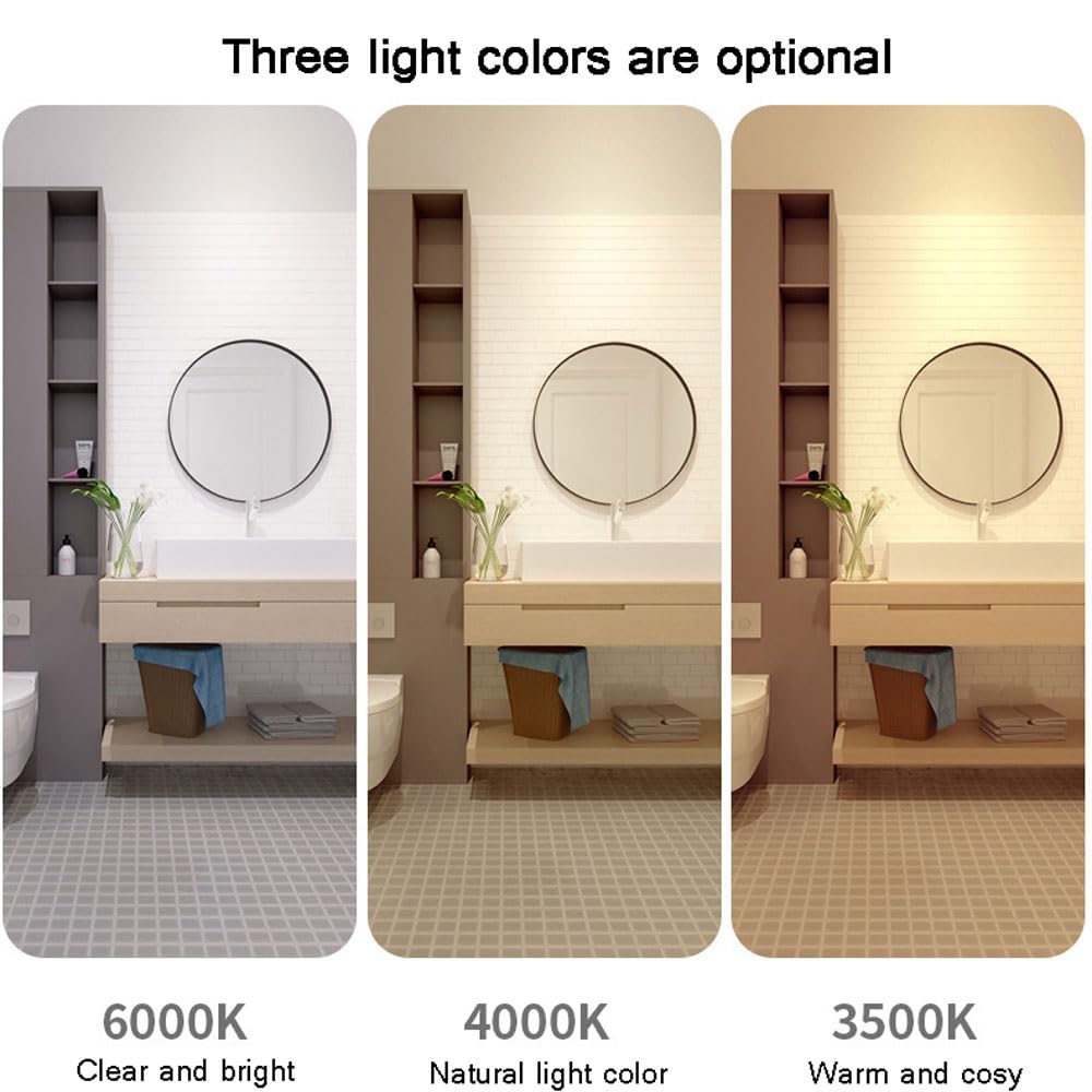 Faretto da Soffitto A LED da Incasso, Faretto da Incasso A LED da 3,5 Pollici, Confezione da 10, Faretti da Incasso Impermeabili Ip44 per Doccia, Faretti A LED da 7 W/9 W-7w-6000K