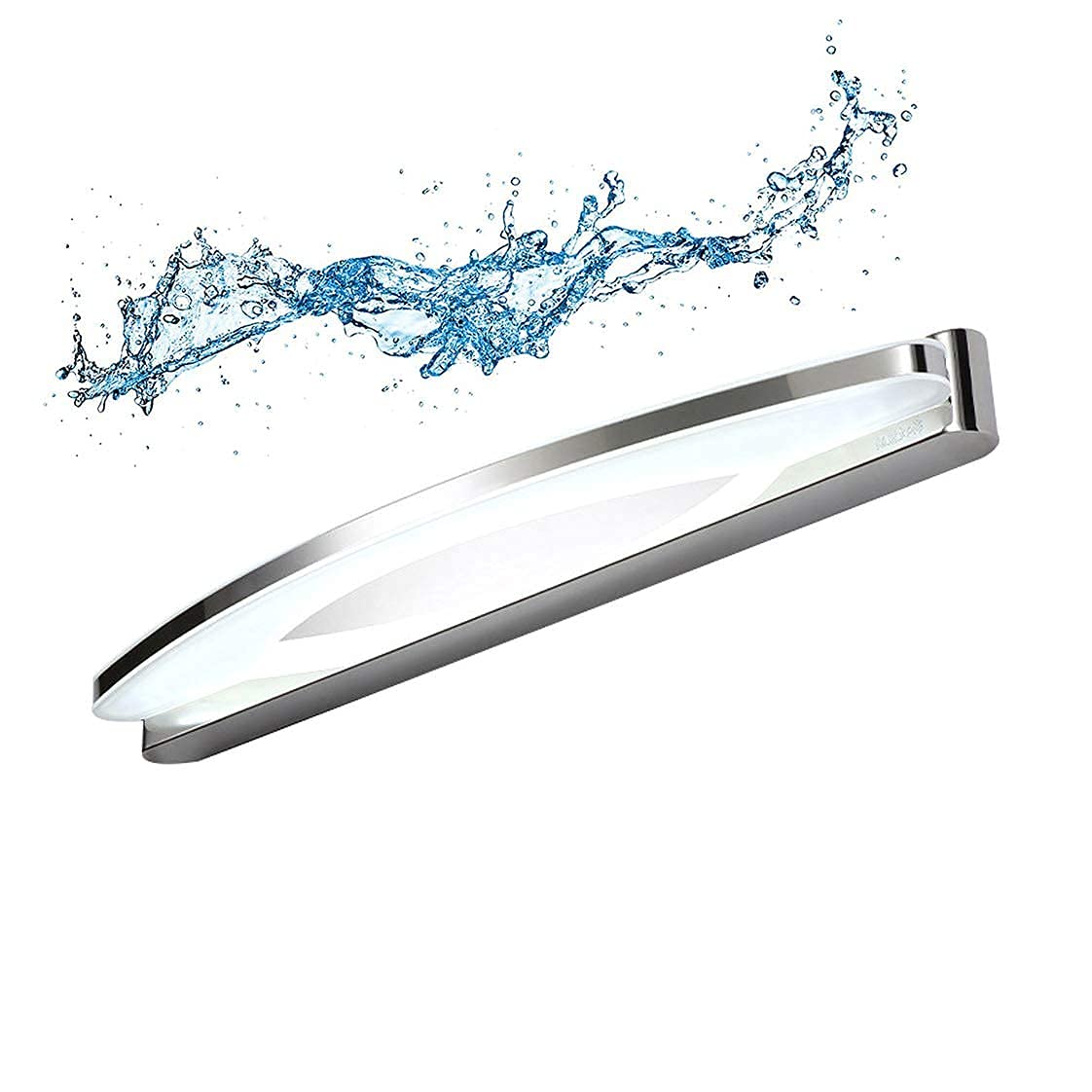 Luce Frontale a Specchio a LED, Lampada da Parete per Bagno dimmerabile con Cordino Lampada da Specchio per Trucco cromata, Illuminazione per cornici, Lampada da Parete per Bagno, 8W/38CM (8w/38cm)