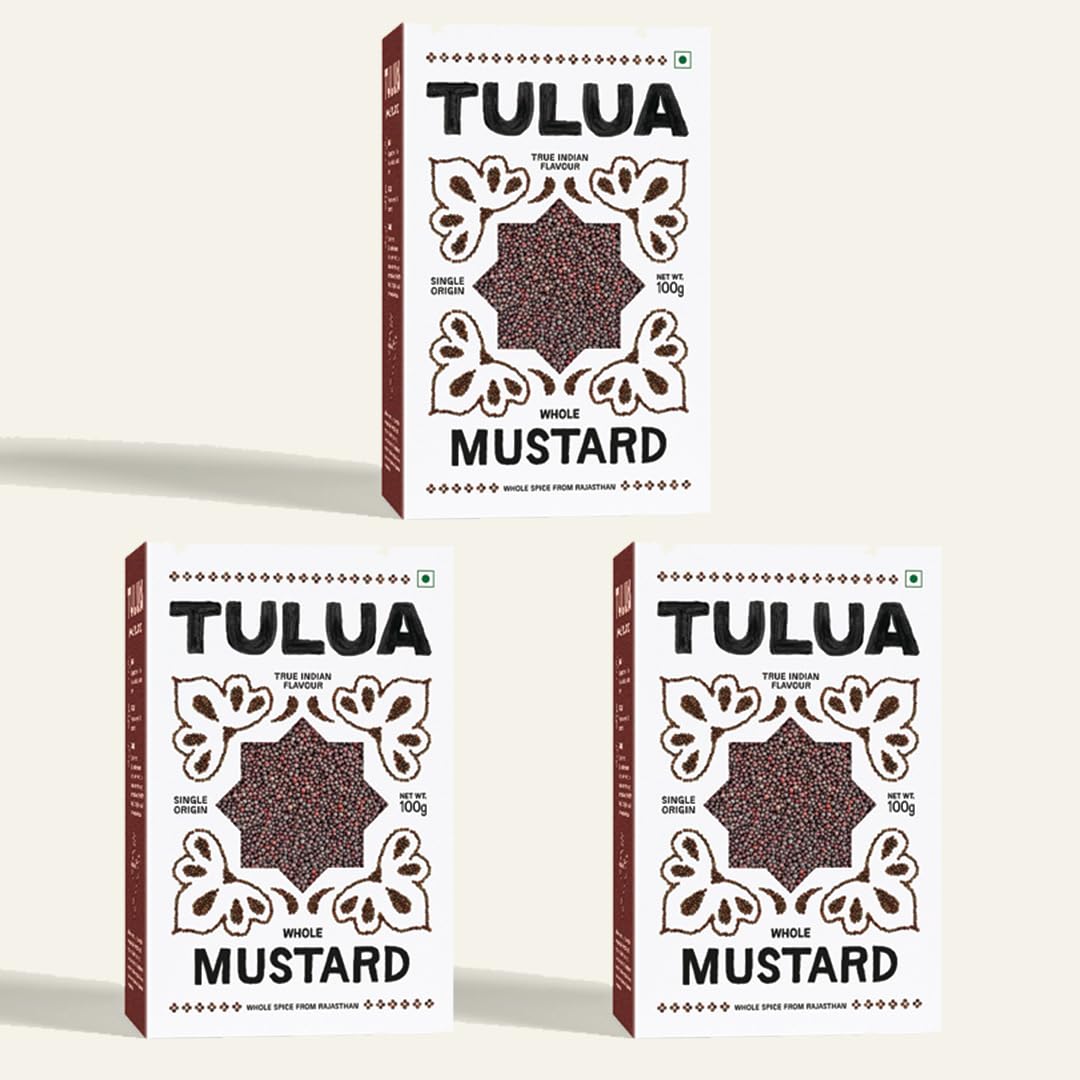 Tulua Black Mustard Seed (Rai Seeds) - 100gm Each Pack of 3 | Natural Mohri | Organic Indian Whole Spices | Handpicked and Carefully Packed | Pure and Fresh (B0CGXTVDKV) Amazon Price History, Amazon Price Tracker