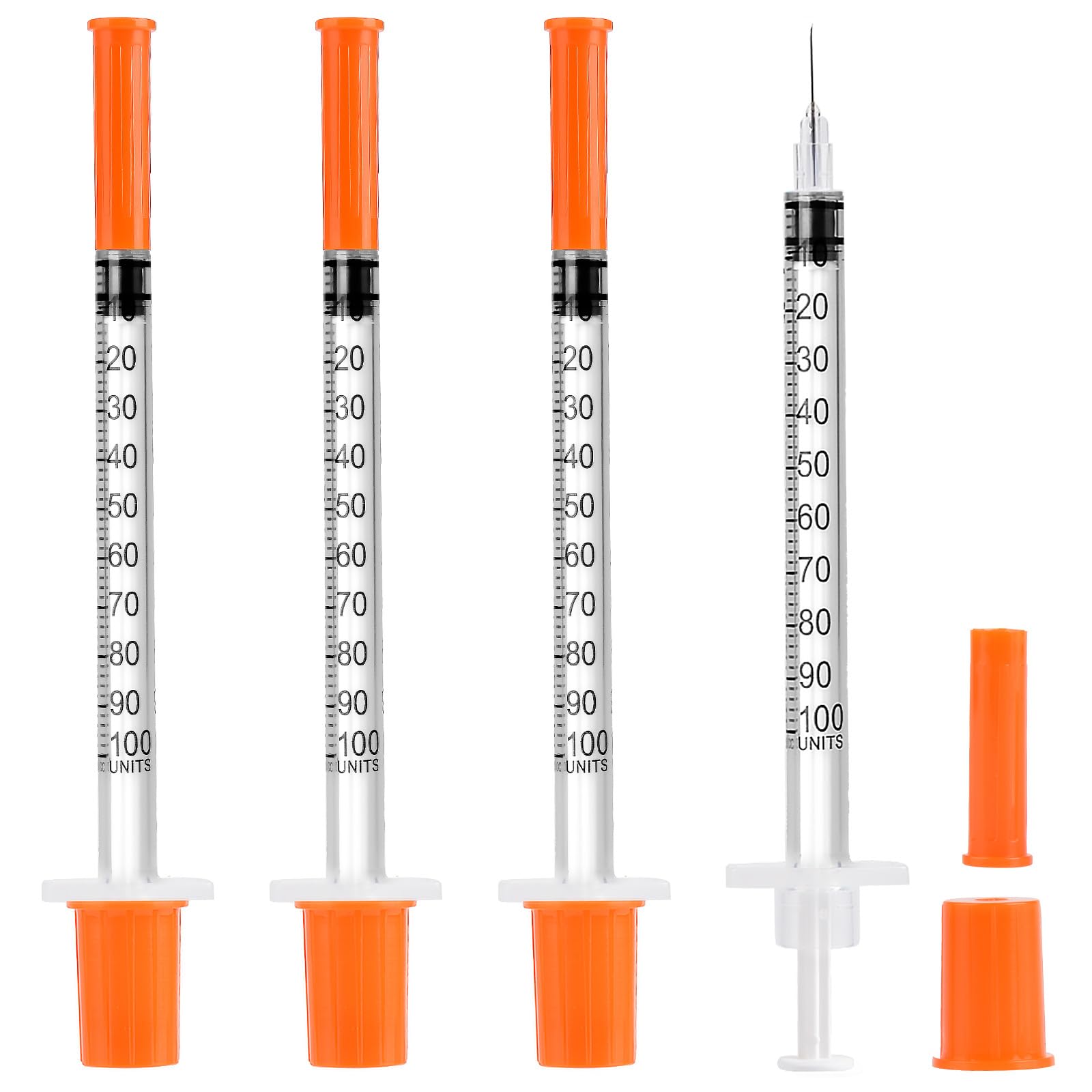 Syringes 31G U-100 5/16" 1ml/cc, 30 Piece, Disposable Syringe, Lab Supplies