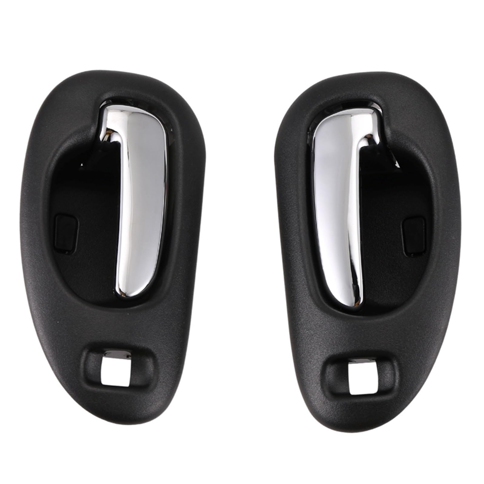 ASDDLLNN Exterior Sliding Door Handle Door Handle Black & Chrome Inside Interior Front LH & RH Pair for Chrysler 5102847AA 5102849AA