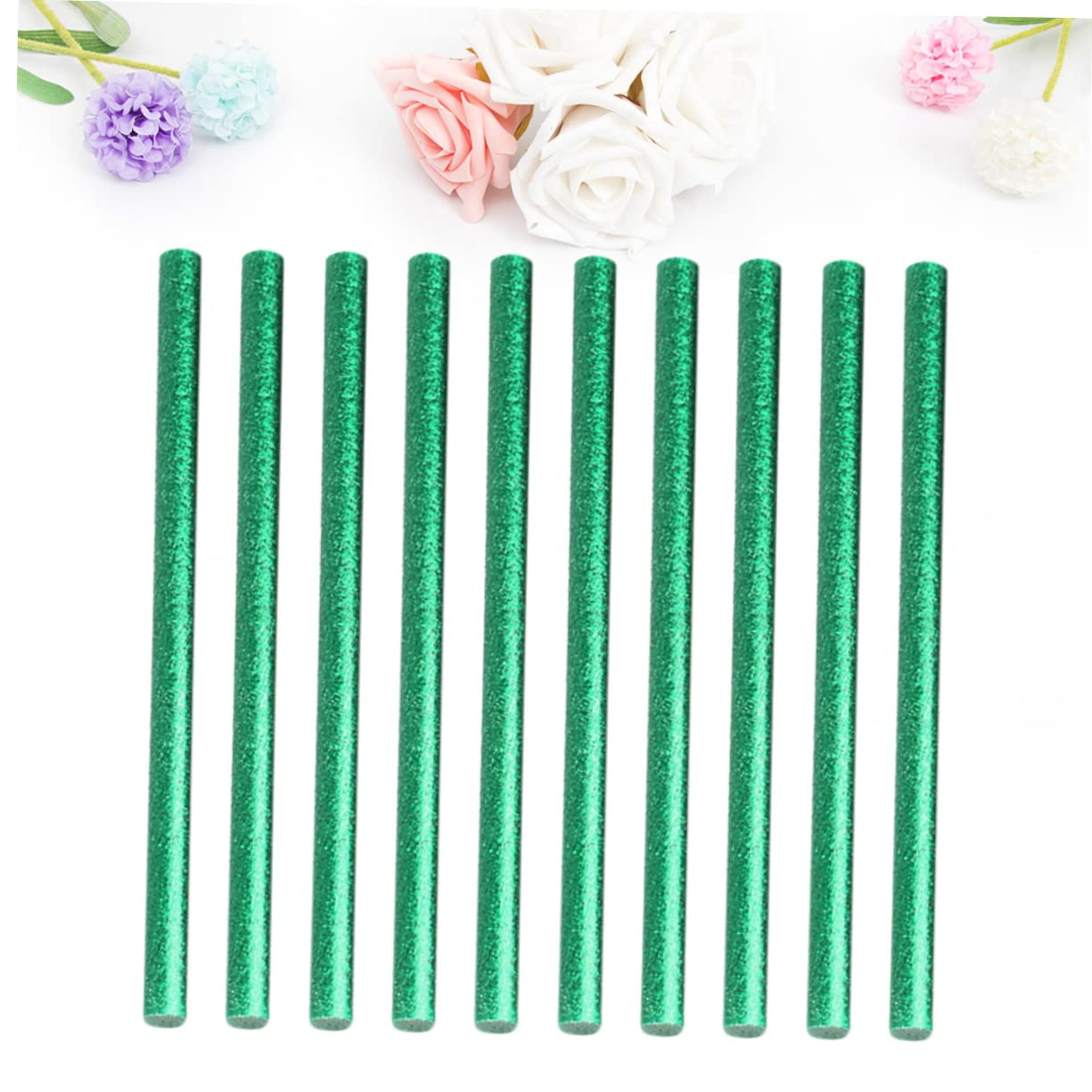 Verts Bâtonnets de Colle Chaude en Résine 100 Pièces pour Décoration