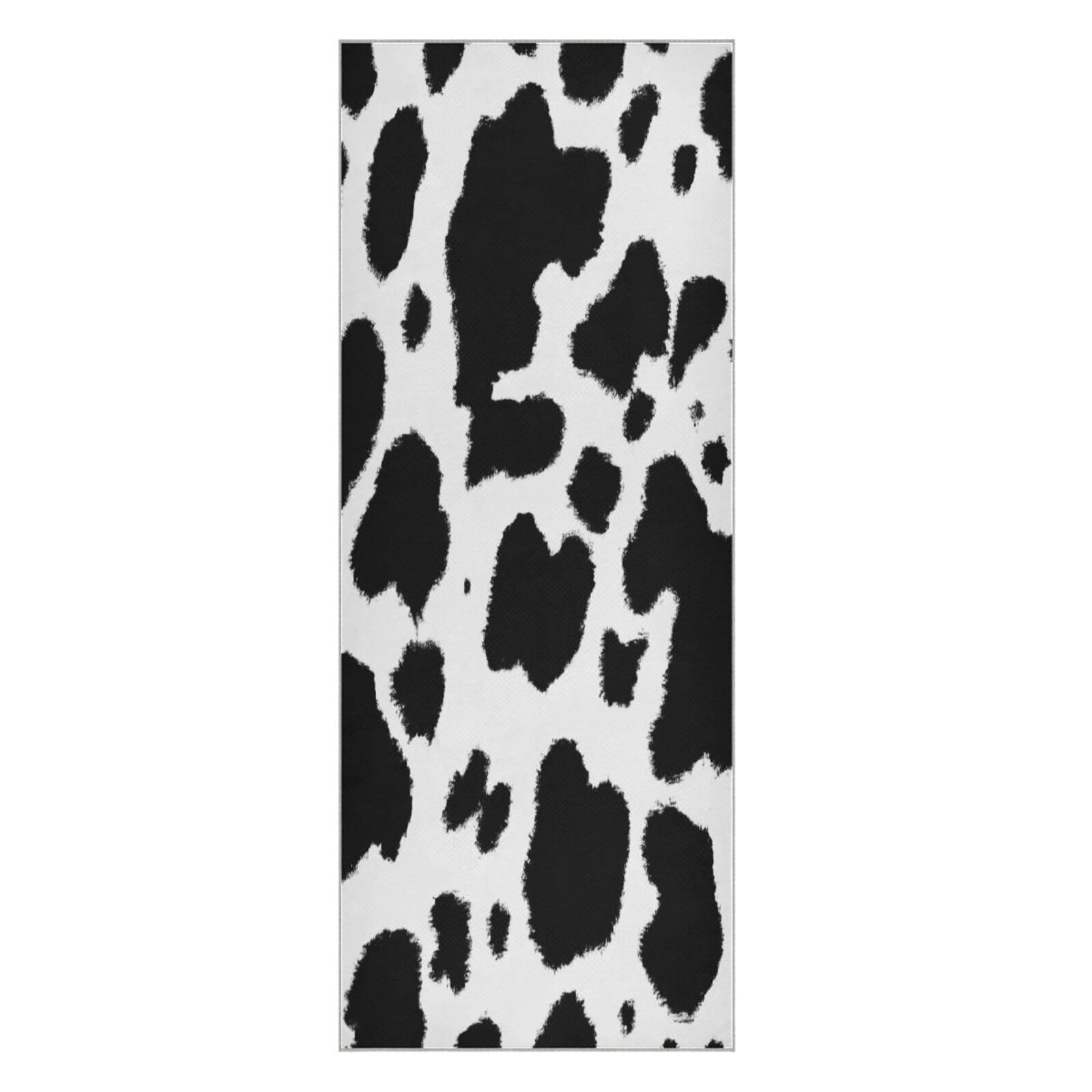 BURSTDDY Cow Print Hot Yoga Towel Absorbent Non Slip Yoga Mat Towel