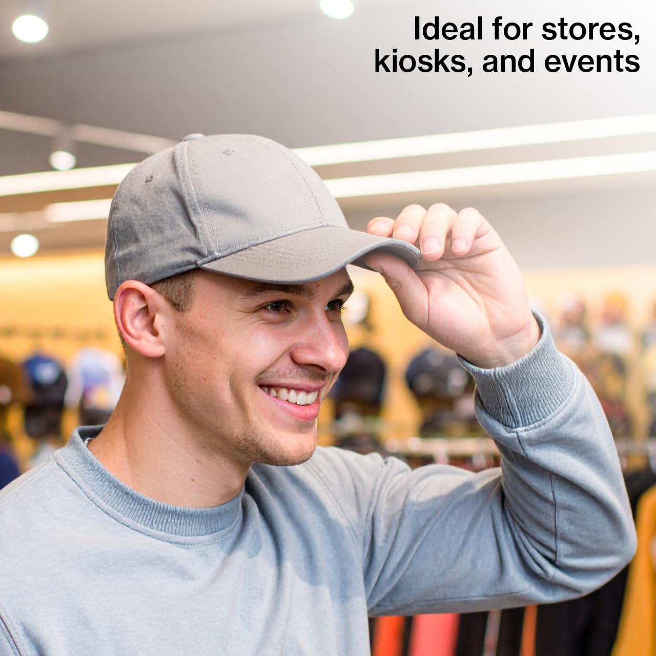 Amazon.com: SSWBasics Black Floor Standing Ball Cap Rack and Hat