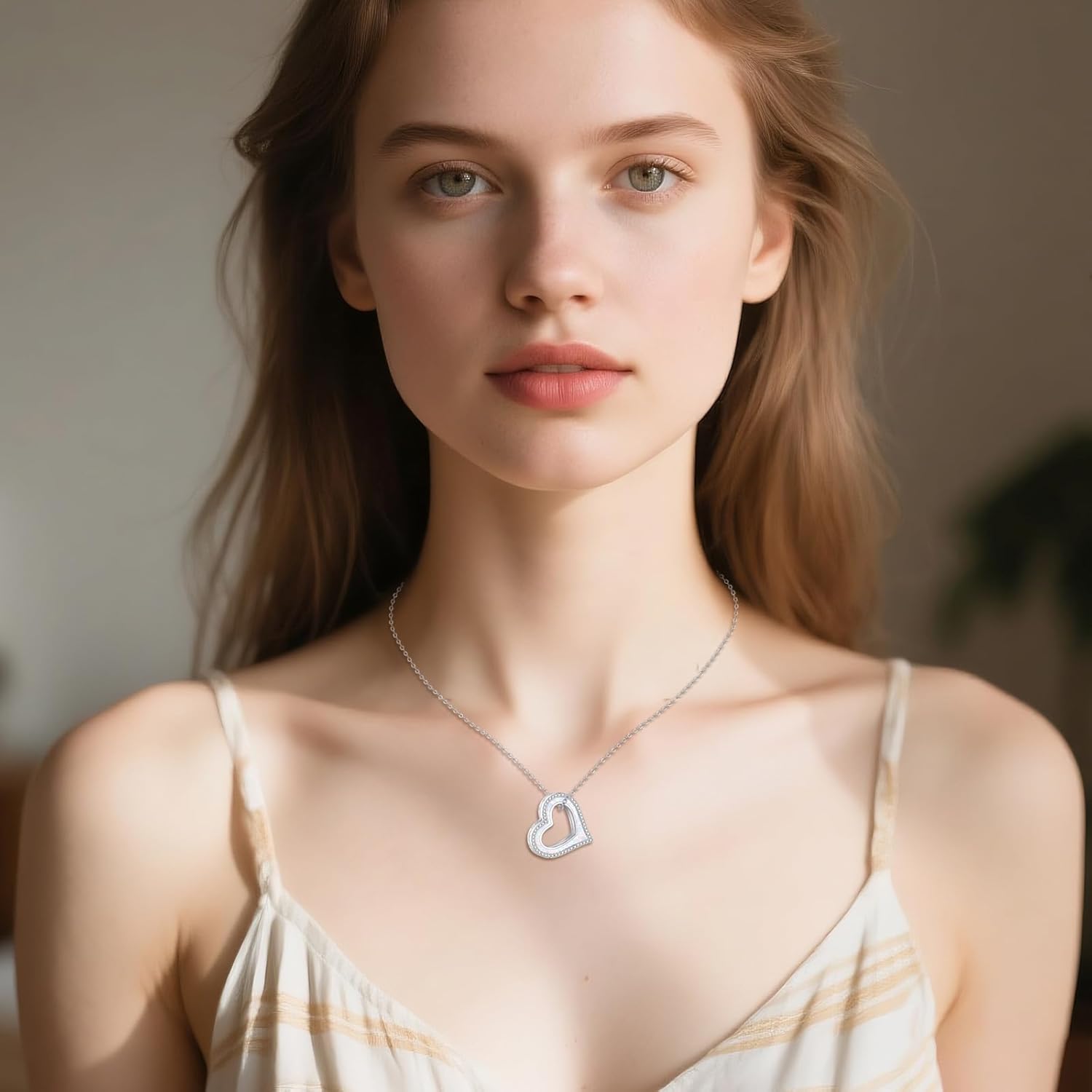 Heart Opal Urn Necklace for Ashes 925 Sterling Silver Heart Urn Necklace Cremation Jewelry with Funnel Filler Memory Jewelry Gifts for Women Mom Sister Friend - Image 6