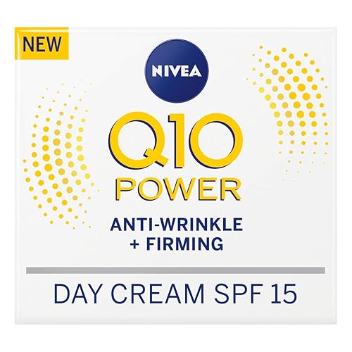 Nivea Q10 Plus Spf 15 Crema de día facial antiarrugas, 1.7 fl oz, paquete de 3