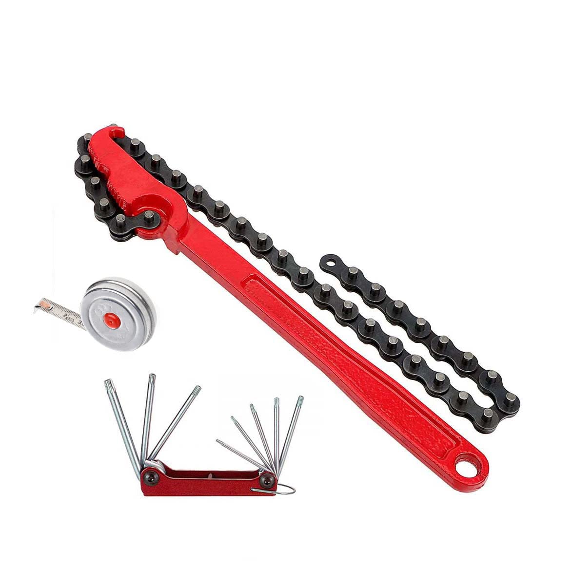 Buy Digital Craft 3 Item Combo 9"Inch Chain Type Oil Filter Wrench Auto