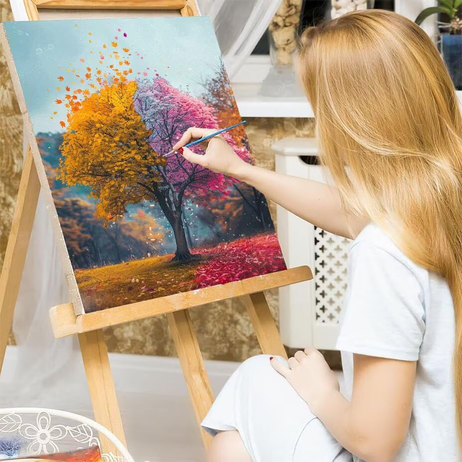 Cuadros para pintar por numeros arbol decoracion hogar salon 7