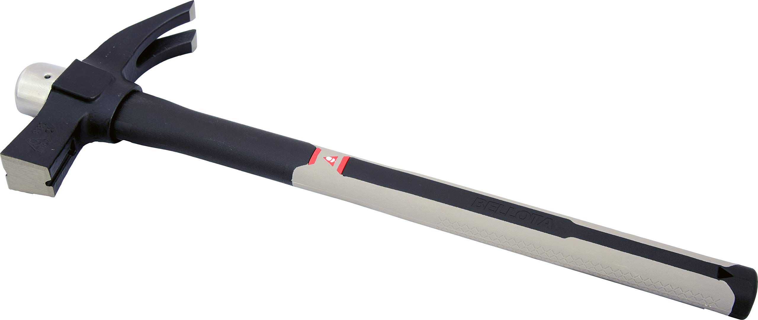 Bellota 8030 CI CF - Marteau de Coffrage avec Aimant, Arrache-clous et Poignée en Fibre de Carbone, Outil Professionnel pour la