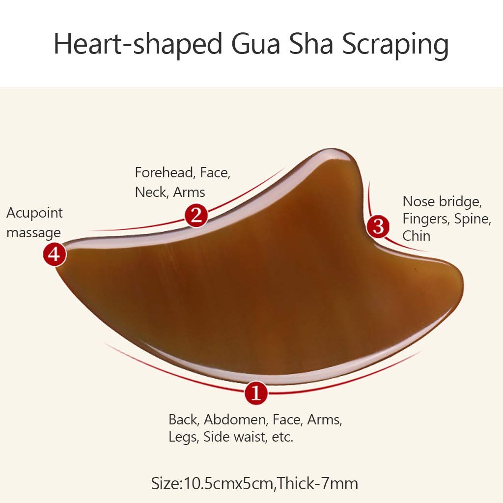 Herramienta de masaje Guasha, Set de masaje para el cuidado de la salud, Cuidado facial de la piel para levantar la piel reducir las arrugas de los ojos, Herramienta de masaje de terapia en el hogar