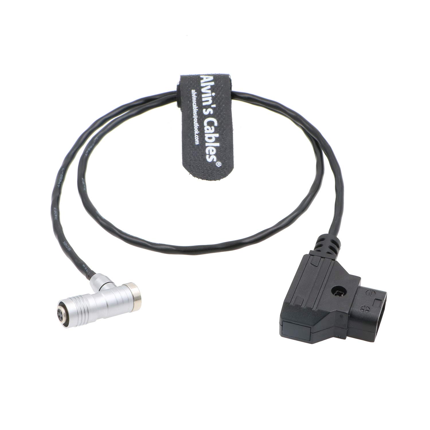 Alvin's Cables Portkeys BM5 BM7 ekranowany kabel zasilający kąt prosty 4-pinowy żeński do AlvinTap ochronny przewód z kranem D