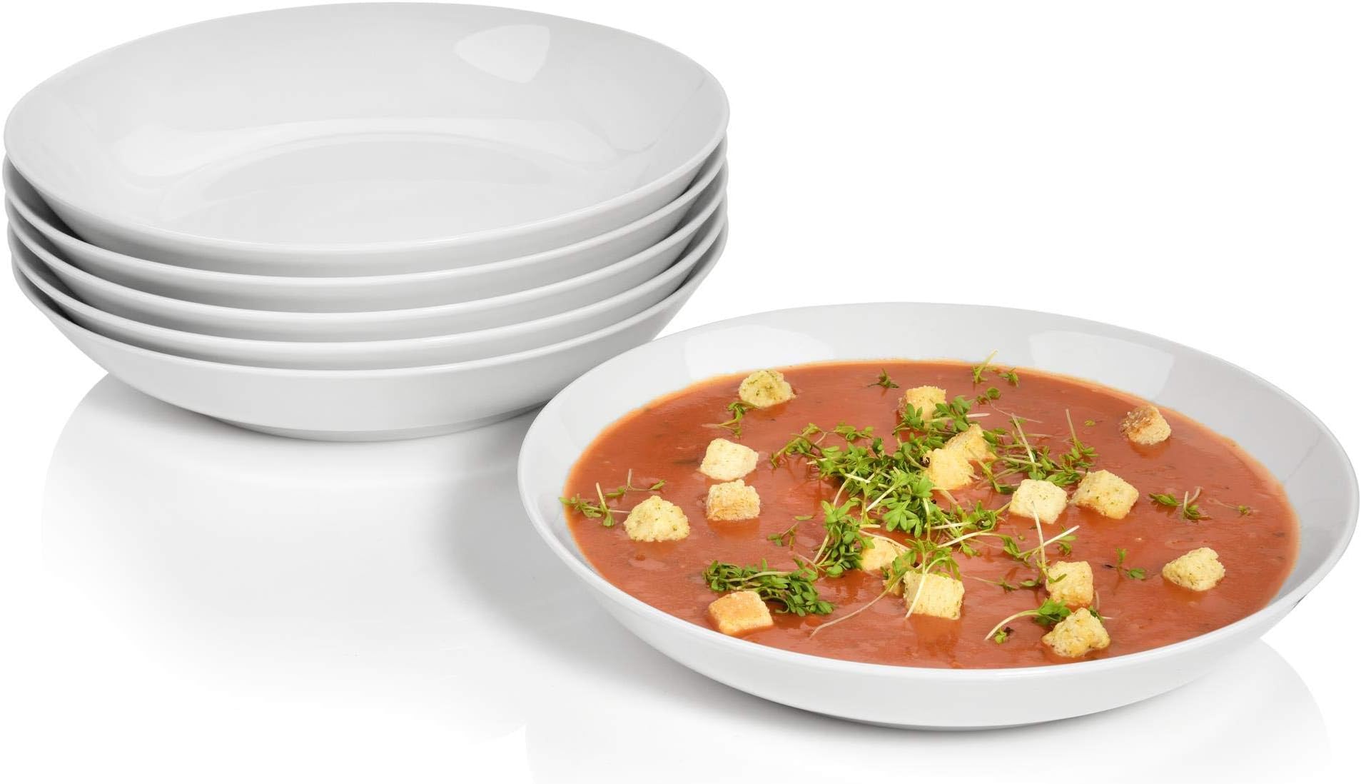 Holst Porzellan Dessertteller Set - 12-teiliges Service Für Nachspeisen & Frühstück