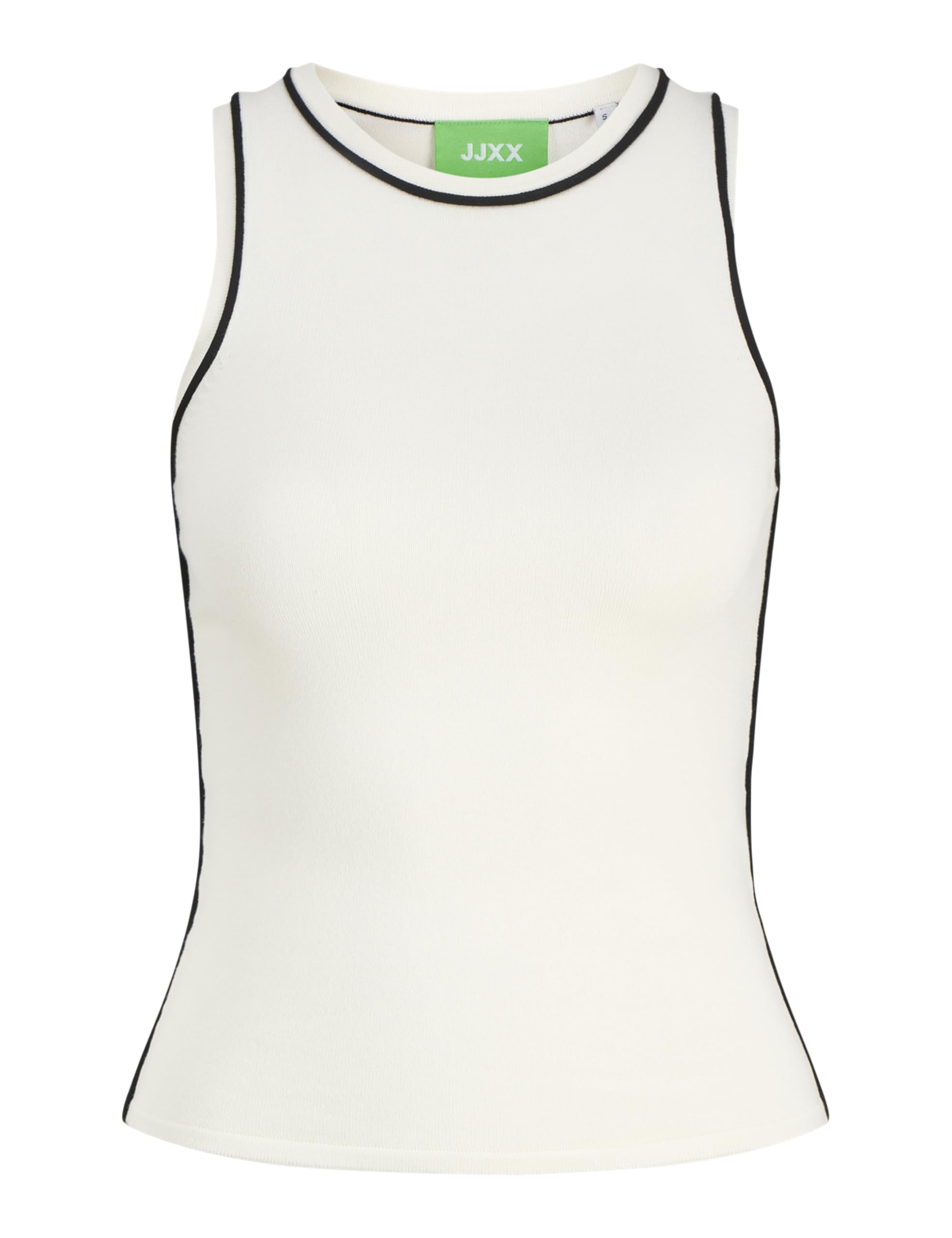 JACK & JONES Jxevelyn Comfy Piping Top Knit, Vanilla Ice, XS