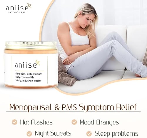 Miniatura 2 de Crema corporal Wild Yam - Hidratante hidratante para apoyo menstrual y menopáusico - Crema nutritiva con manteca de karité, aceite de aguacate y