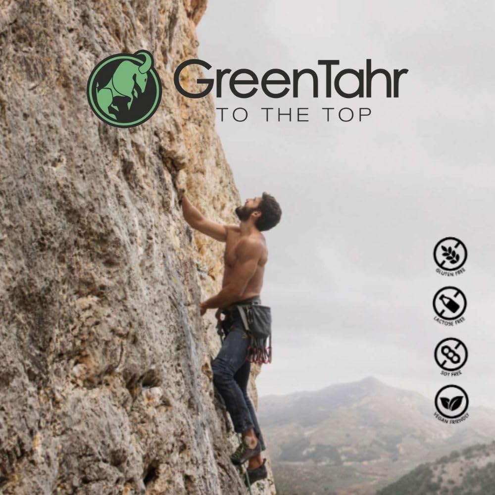 Green Tahr Proteína Vegana de Guisante, Cáñamo y Arroz Sin Sabor, Proteína en Polvo Vegetal Sin Lactosa 82%, Sin Gluten ni Azúcares Añadidos, Proteínas para Masa Muscular, Vegan Protein Powder, 750g