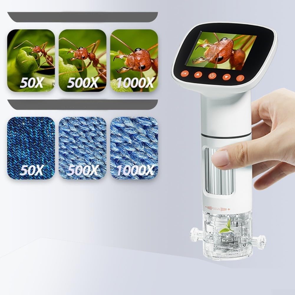 Microscopio Digitale 2.0" IPS Ricaricabile USB(Complete set)