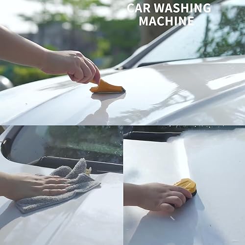 Miniatura 4 de YEIBOBO ! Herramientas y juguetes para lavadora a presión de agua para niños, lavadora de automóvil con toalla de esponja raspadora, herramientas de