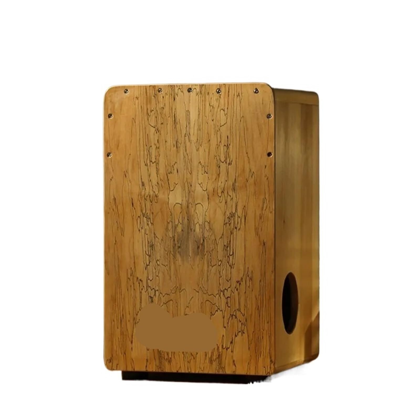Cajon Cajon in legno massello, tamburo a scatola professionale, tamburello portatile for principianti, strumento musicale da meditazione(Zebrawood 49CN)