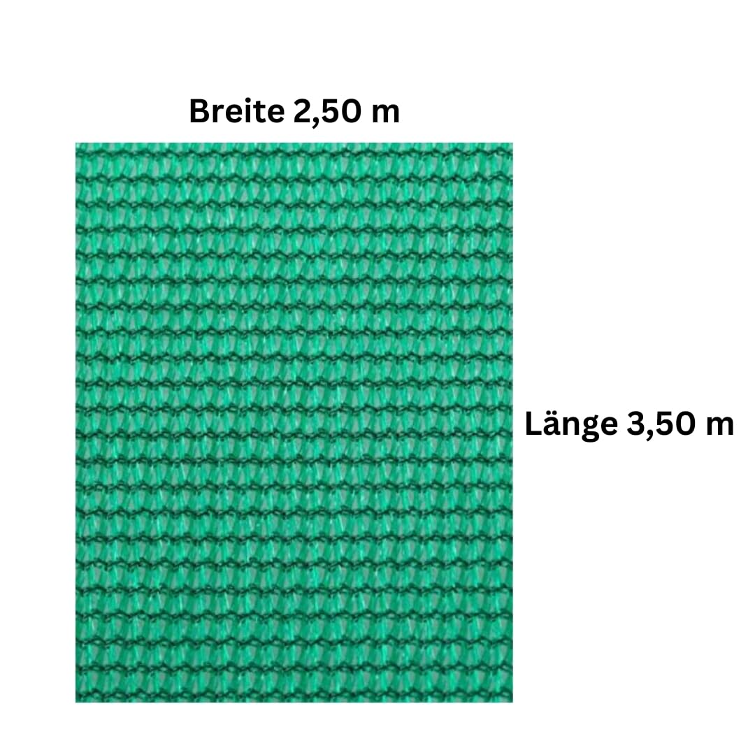 Containerplane Abdeckplane Gewebeplane feinmaschig Luftdurchlässig 2,50 x 3,50 m grün zur Abdeckung von Container mit Gummiseil
