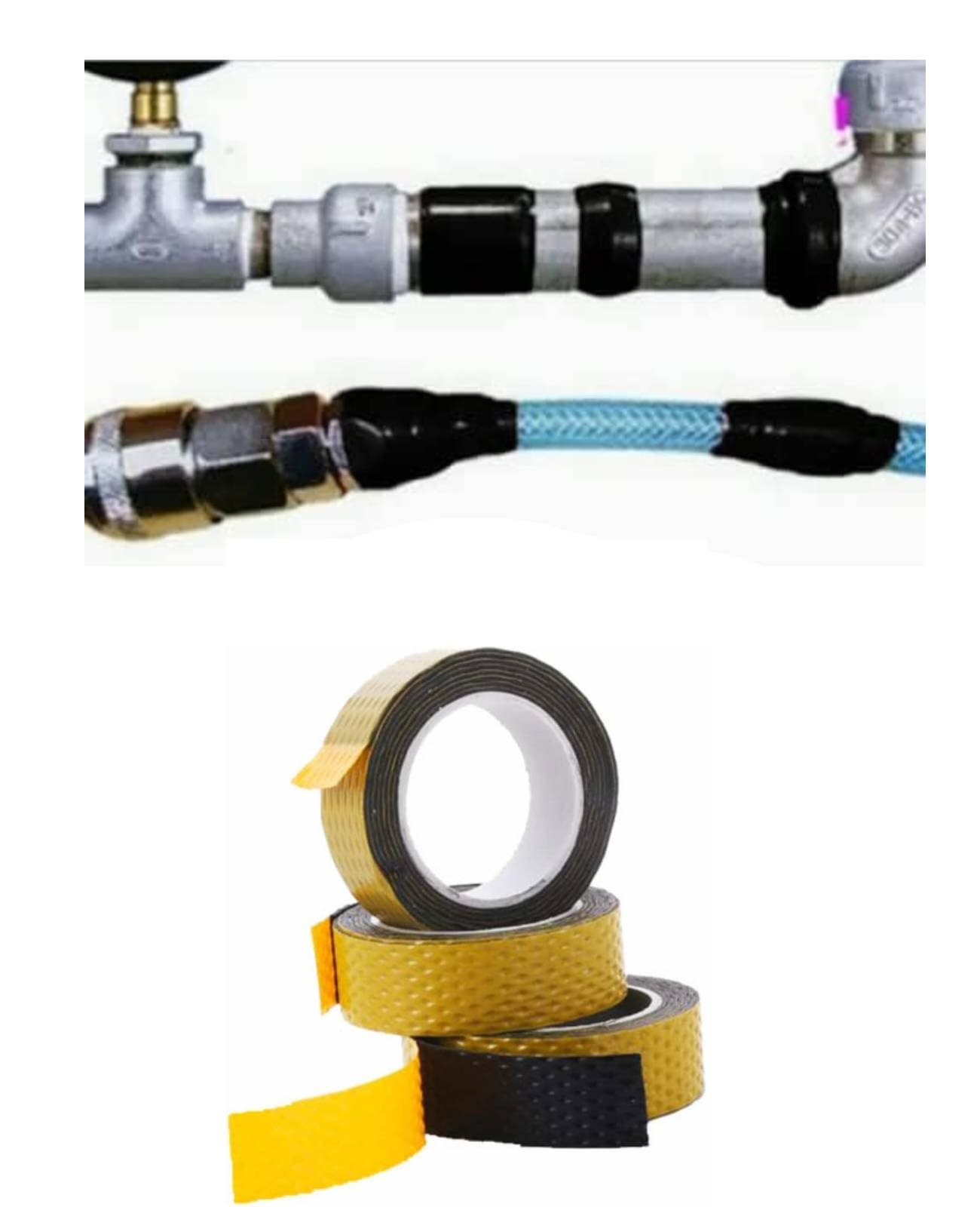 Glopro Store 10pcs self adhesive tape self fusing bond compound rubberised waterproof tape