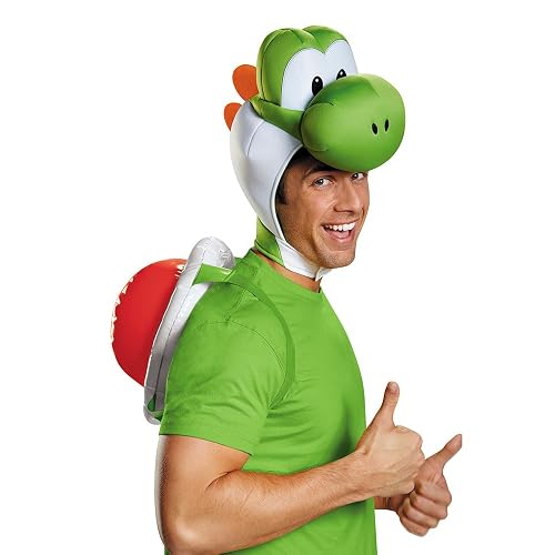 Disguise Yoshi - Conjunto de accesorios de disfraz para hombre y adulto, verde, Talla única